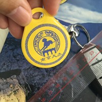 Porte-clés mini-étiquette personnalisé avec code QR imprimé, RFID NFC et époxy pour cartes de visite et usage hôtelier