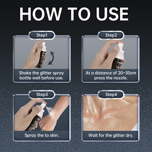 Body <strong>Glitter</strong> <strong>Spray</strong> <strong>Hair</strong> <strong>Glitter</strong> <strong>Spray</strong> Private Label Custom Quick-Drying Long Lasting Shimmer <strong>Spray</strong> for Festival - Product Image 5
