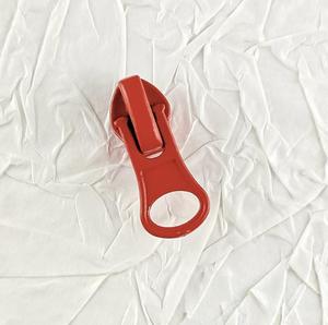 Tête de fermeture éclair en métal zinc écologique à glissière ouverte/continue pour uniforme scolaire, manteau et bagages avec motif coloré peint - Product Image 6