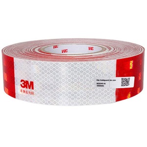 <span class=keywords><strong>เทป</strong></span>สะท้อนแสง <span class=keywords><strong>3M</strong></span> รุ่น 983D สำหรับรถบรรทุก สีขาว/แดง ความเข้มสูงเพื่อความปลอดภัยของยานพาหนะ ขนาด 50 มม. x 45.72 ม. - Product Image 1