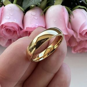 Custom Hypoallergenic Non Tarnish Waterproof <b>Ring</b> Design 14k 18k Gold Plated <b>Ring</b> Engagement <b>Tungsten</b> <b>Ring</b> for Women - Product Image 5