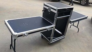 3-door 6U+2U+4U Shockproof Fireproof <strong>Double</strong> <strong>Layer</strong> Amplifier Flight <strong>Case</strong>,rack <strong>case</strong> - Product Image 6