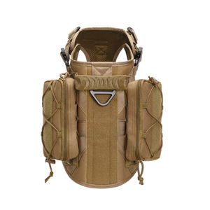 Tali sabuk pengaman anjing, Harness kerja gradien taktis Pitbull ECO jenis besar dengan pegangan tali sabuk desain khusus dan Logo - Product Image 4