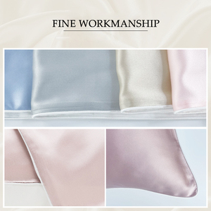 Federa in Raso di Seta Personalizzata con Logo, Colore Unito, Chiusura a Busta, Vendita all'Ingrosso su Ali Baba - Product Image 5