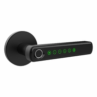 Nouvelle serrure intelligente en alliage de zinc Dign avec Wi-Fi, RFID, empreinte digitale, mot de passe, déverrouillage par carte mémoire pour portes en aluminium/bois/acier/acier inoxydable