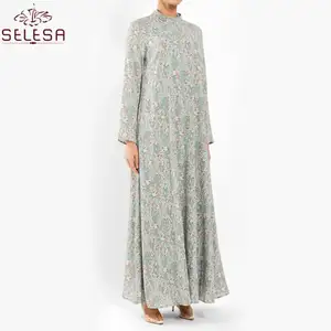Vestido femenino informal de manga larga para verano, caftán musulmán, Abaya, dos piezas