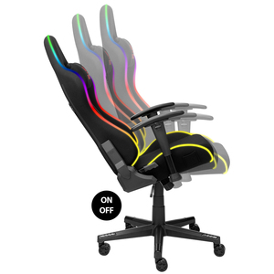 Fauteuil <span class=keywords><strong>de</strong></span> Gaming <span class=keywords><strong>Haut</strong></span> <span class=keywords><strong>de</strong></span> <span class=keywords><strong>Gamme</strong></span> en Gros, Chaise <span class=keywords><strong>de</strong></span> Course Réglable, Pivotante, Pliable, en Cuir Souple – Siège <span class=keywords><strong>Gamer</strong></span> <span class=keywords><strong>de</strong></span> Luxe avec LED - Product Image 4