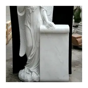 Customized Monument Hand marble carving Pure Marble Headstone