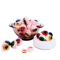 China Fabriek Directe Verkoop Halal Aardspin voor Oogbol OEM 3D Exploderende Fruitige Gummy Candy ISO