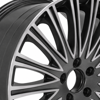Jantes en alliage d'aluminium AL de haute qualité 18 pouces 5x112, design multi-rayons en maille, noir brillant, vente flash pour Mercedes Benz
