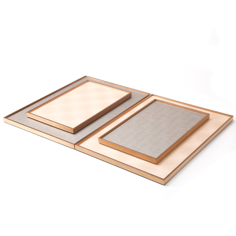 Golden Luxury Velvet & Stainless Steel Jewelry Display Tray for Store- & Light Weight — view 3