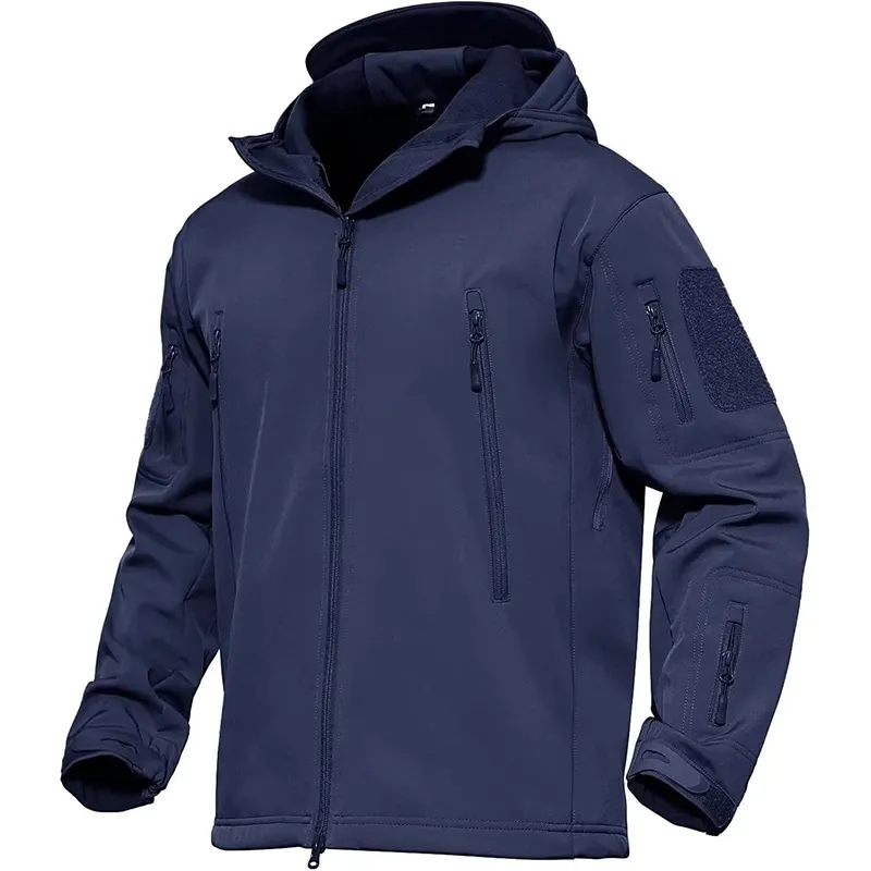 Nouvelle veste Softshell Design personnalisé vêtements de travail d'hiver pour hommes coupe-vent imperméable doublé polaire fermeture éclair veste Soft Shell