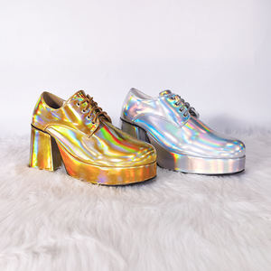 हेलोलीन पोशाक महिला और पुरुष चरम एड़ी मंच शैली विदेशी पोल नृत्य जूते पुरुषों के लिए फ्लैश चरण प्रदर्शन जूते - Product Image 5