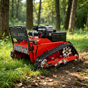 Tondeuse à fléaux RC 550 mm, <span class=keywords><strong>4</strong></span> temps, télécommandée, à essence, mini robot chenillé pour la coupe de l'herbe et des mauvaises herbes sur les pentes de jardin - Product Image 3