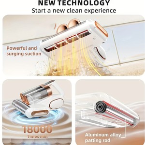 Aspirapolvere USB Senza Fili per Materassi, Strumento di Pulizia Domestica con Filtrazione ad Alta Efficienza, Può Pulire Professionalemente i Letti - Product Image 4