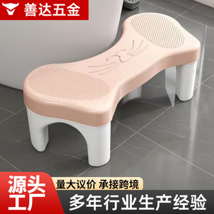 Taburete de baño Shanda, plegable y grueso, para uso doméstico, para adultos y niños, soporte para ponerse en cuclillas con reposapiés - Product Image 5