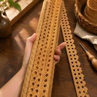 Rak dan Penolak Mahjong Akrilik Motif Rotan Mewah Amerika, Set Penolak Bergigi 4 Buah untuk Desain Anyaman Rotan Gaya Boho