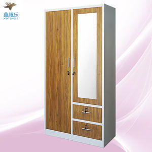 Vestiaire en Acier à 2 Portes Battantes, Casier de Gym en Fer, Armoire de Rangement avec <span class=keywords><strong>Placard</strong></span> pour Meuble de Chambre - Product Image 4