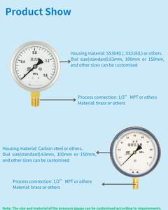 Manômetro de Tubo <span class=keywords><strong>Bourdon</strong></span> Fabricado na China - Product Image 4