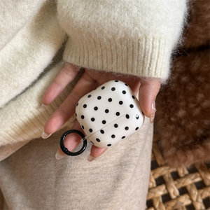 Funda minimalista para auriculares con diseño de lunares negros, compatible con Airpods Pro 3, 2, 3, 4 generación, funda protectora inalámbrica con Bluetooth - Product Image 2