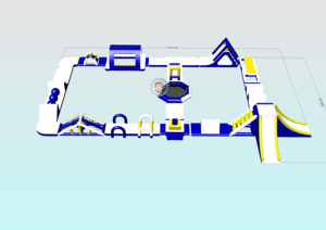 <span class=keywords><strong>Parc</strong></span> aquatique gonflable modulaire flottant, <span class=keywords><strong>grand</strong></span> parcours d'obstacles aquatiques gonflable, plusieurs jeux d'obstacles pour les entreprises hôtelières - Product Image 2