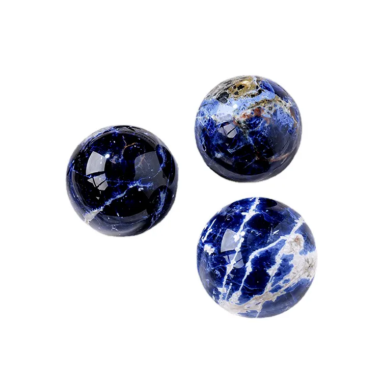 Natural blue aragonite stone crystal ball decoration crystal raw stones lucidatura seven star array healing chakra crystal crafts