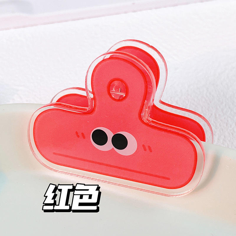 Gros clip d'oeil [rouge] revêtement double face