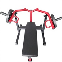 Banc de musculation réglable pour presse à pectoraux avec charge de plaques en acier, pour la musculation à domicile