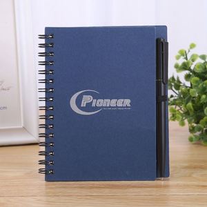 Customized LOGO Paper Cover A6 Ultra-thick Hard Shell <b>Spiral</b> <b>Notebook</b> - Product Image 1