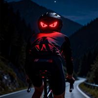 Feu arrière intelligent BRAD pour vélo, 10 lentilles, contrôle par application, lumière d'avertissement LED personnalisée pour moto, étanche, rechargeable, pour vélo électrique
