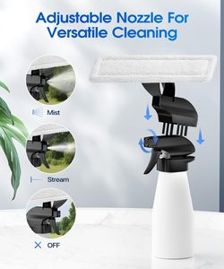 Nettoyeur de vitres électrique portatif avec aspiration puissante et perche télescopique - Product Image 2