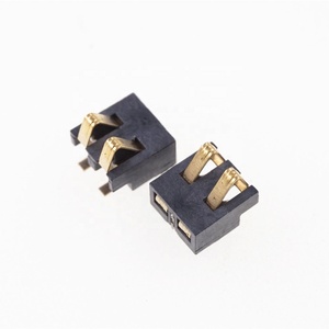 Connettori a compressione a molla da <span class=keywords><strong>2</strong></span>,5 mm passo <span class=keywords><strong>2</strong></span> pin maschio SMD per montaggio superficiale, per batterie, saldatura a riflusso, ricarica alimentazione PCB - Product Image 3
