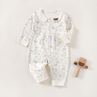 Combinaison bébé Kaka Bear 100% coton, classe A, sécurité, personnalisation OEM/ODM, respectueuse de la peau, barboteuse pour nouveau-né, boutons-pression, imprimé dessin animé