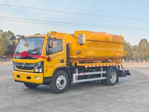 Export Oriented Premium 12 Cubic Dongfeng Vacuum Jet Truck Remote Operated Sewer Sediment Cleaning Truck - Product Image 5