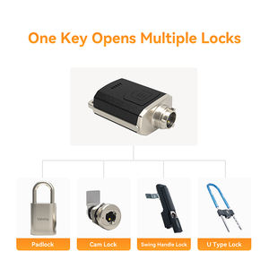 Verrou intelligent en acier inoxydable avec <span class=keywords><strong>carte</strong></span> mémoire pour portes en aluminium et en acier, déverrouillage <span class=keywords><strong>temporaire</strong></span> par contrôle d'accès, clé électronique passive - Product Image 3