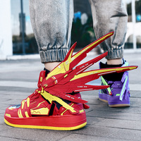 Baskets de créateur décontractées pour homme Tendances de la mode Street Dance Can Shape High-Tops Shoes Changeable Hip-hop Shoes Manufacturers Custom