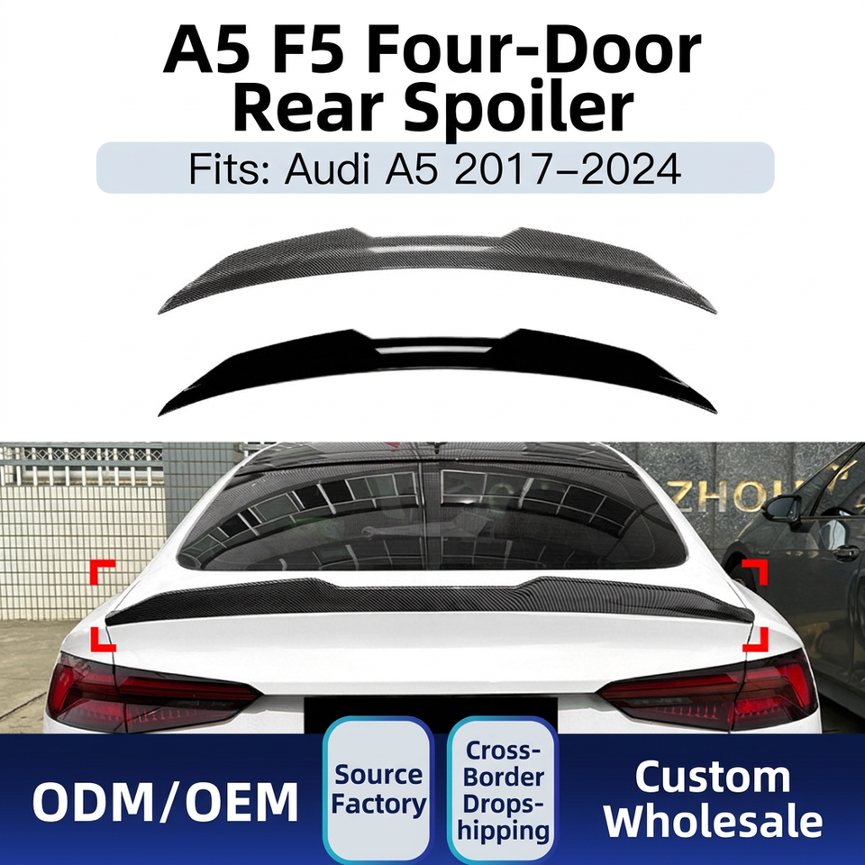PSM Style Roof Spoiler Wing For Audi A5 F5 S5 Sportback 2017-2024 ...