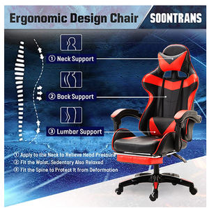 <span class=keywords><strong>Chaise</strong></span> de jeu de course à LED blanche en gros, amovible, bon marché, de bonne qualité, en cuir PU rose, <span class=keywords><strong>chaise</strong></span> de jeu à gravité zéro - Product Image 5