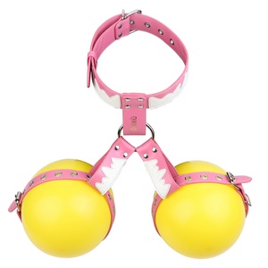 QK-Y8218 Cinturón Erótico Ajustable de Cuero PU con Pinchos para Sujeción y Estimulación del Seno, para Masturbación Femenina - Product Image 2