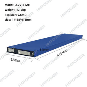 Şarj edilebilir lityum iyon lifepo4 yeni pil prizmatik bıçak hücreleri güç depolama ve EV araba için 3.2v 62ah - Product Image 6
