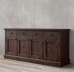 Nuevo centro de entretenimiento moderno de madera maciza con estantes ajustables para televisores, aparador, muebles de bar y comedor para el hogar - Product Image 1