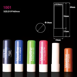 Embalagem de cosméticos de cor contraste, tubo, batom tipo lábio, recipiente vazio
