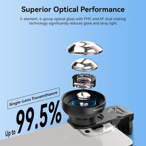 Nouvelle Lampe Annulaire Portable pour Appareil Photo, 32 LED Haute Puissance, CRI 95+, Réglable, avec Lumière d'Appoint pour Objectif Macro, filetage 37mm 52mm - Product Image 2
