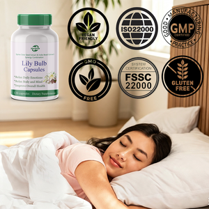 Cápsulas de Lirio de Marca Privada OEM, Cápsulas Relajantes con Compuesto Herbal, Relajan el Cuerpo y la Mente, Relajan las Emociones Diarias - Product Image 5