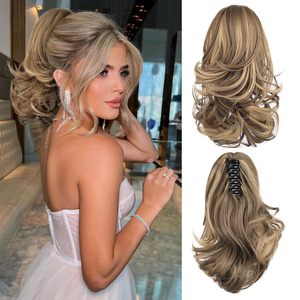 Korte Krul Haar Paardenstaart Synthetische Extensie Korte Klauw Clip Paardenstaart Haar Extensions Natuurlijk Ogende Pony Staarten Haar - Product Image 5