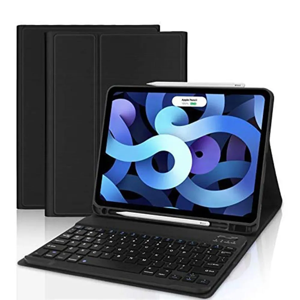 Casing Tablet Keyboard Sam 10.5 Inci S6 Lite S7, Casing Tablet Keyboard Nirkabel Dapat Dilepas Magnetis Ringan dengan Dudukan Pena