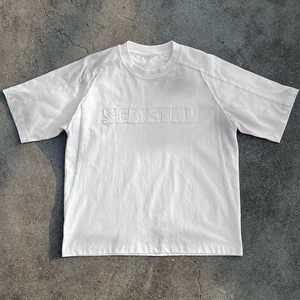 Custom Embroidered <b>Patchwork</b> Cropped T-<b>Shirts</b> Oversized Cotton T <b>Shirt</b> Manufacturer Vintage Boxy Washed Distressed T-<b>Shirt</b> Men - Product Image 1
