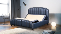 Tête de lit moderne haut de gamme (design en canal) |   Accessoire assorti pour lits intelligents réglables
