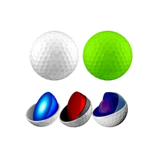 Großhandel Weiß Custom ized Logo Drei schicht iges Gummi Soft Tournament Verschiedene hochwertige Golfbälle