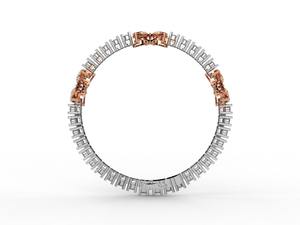 Bijoux de marque raffinés en or 14k 18k avec diamant Moissanite et diamant de laboratoire, design ouvert, cadeau d'anniversaire tendance en argent - Product Image 3